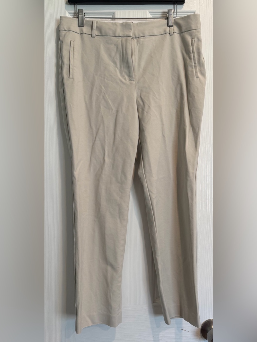 Talbot’s Newport  Straight-Leg Dress Pants - Light Beige